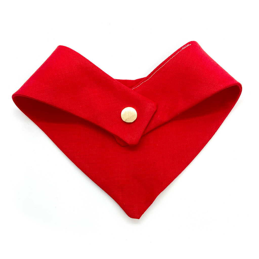 Sugar Plum Red Handmade Dog Bandana - Wüuf