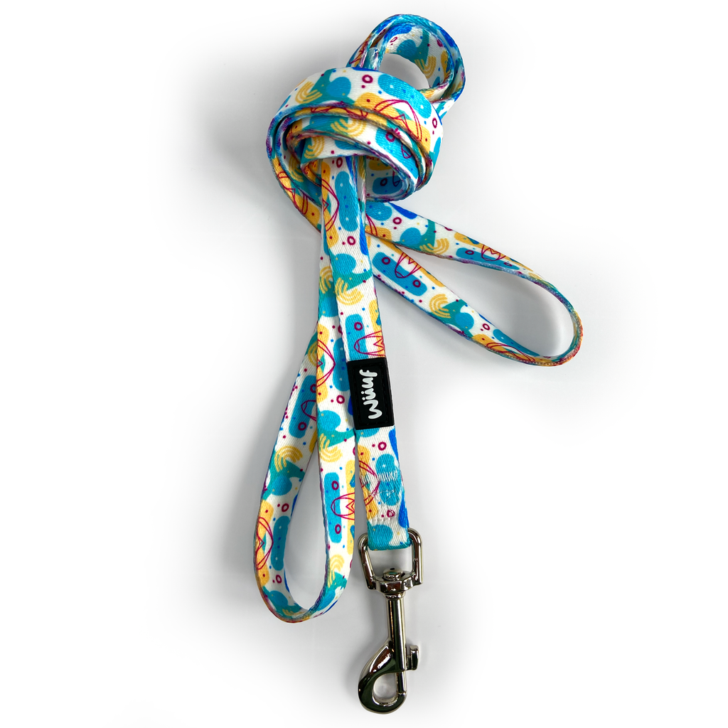 Blue Doggy Doodle Dog Lead - Wüuf