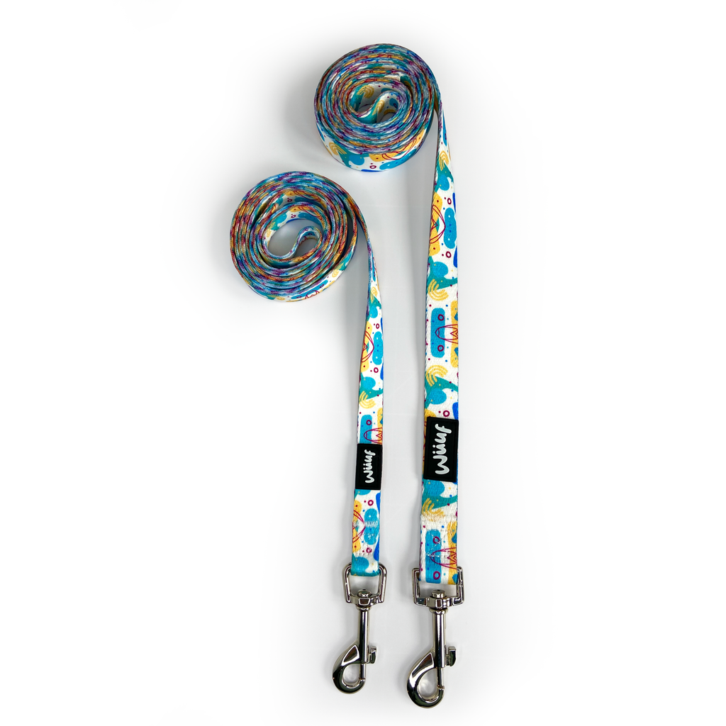 Blue Doggy Doodle Dog Lead - Wüuf