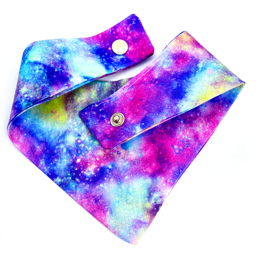 Galaxy Rainbow Handmade Dog Bandana - Wüuf