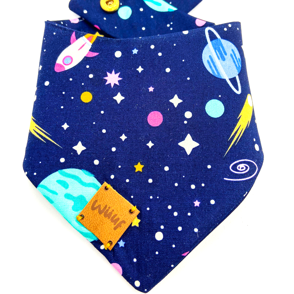 Galactic Space Handmade Dog Bandana - Wüuf